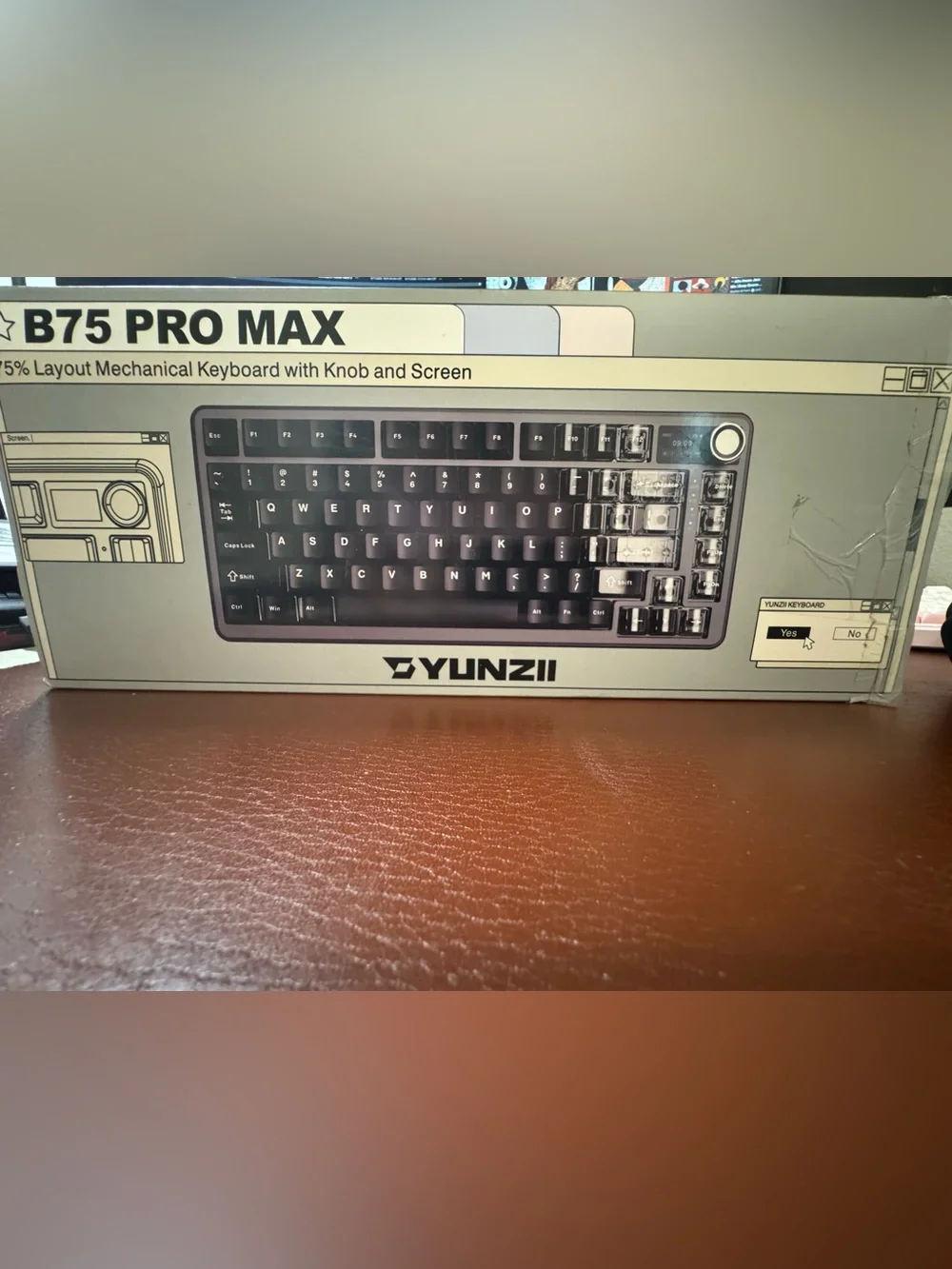 YUNZII B75 PRO MAX Hot Swappable Mechanical Keyboard: CocoaCream V2 Switch